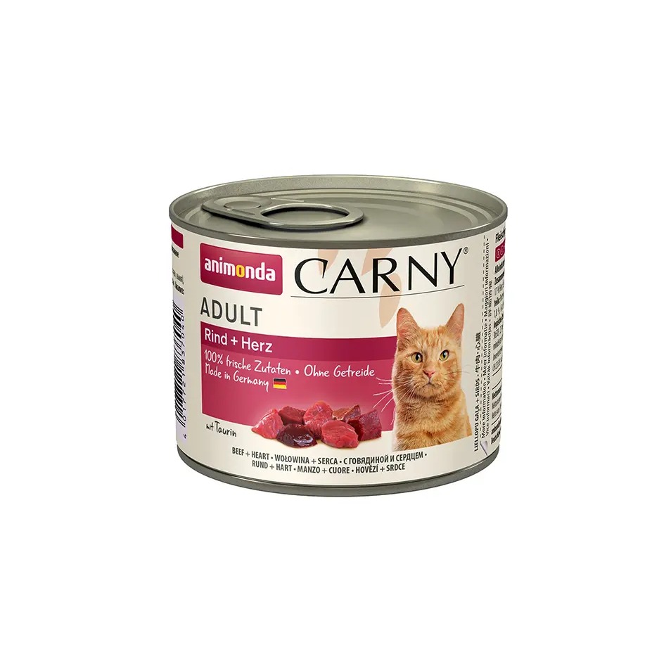 Animonda CARNY® cat Adult hovädzie a morčacie srdiečka bal. 6 x 200 g konzerva